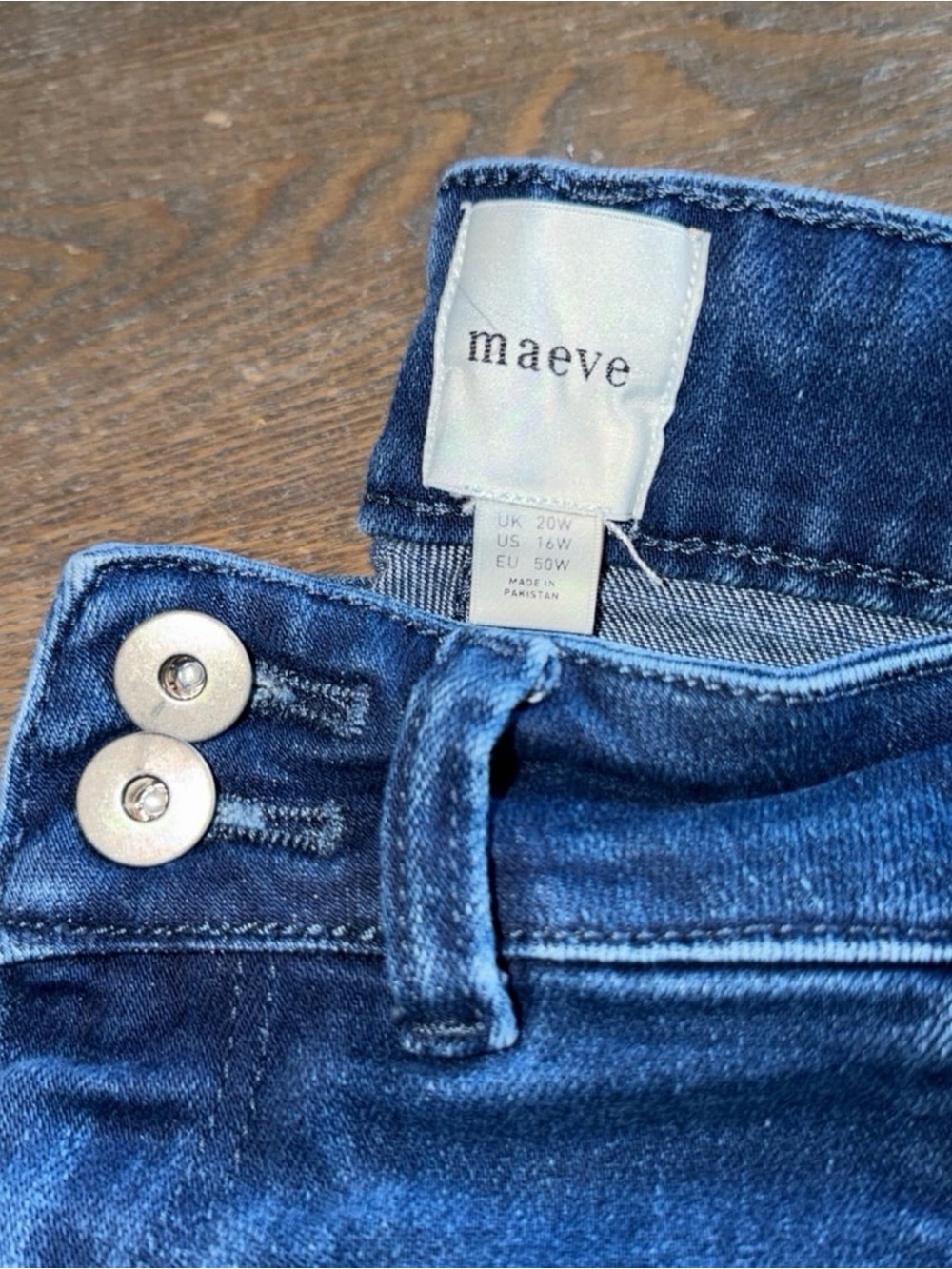 Anthropologie Maeve High-Rise Mega Flare Jeans size 16W - Picture 8 of 8